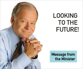 View message of the Finance minister