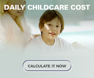 Daily childcare cost. Calculate it now.