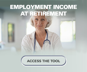 Employment income at retirement. Access the tool.